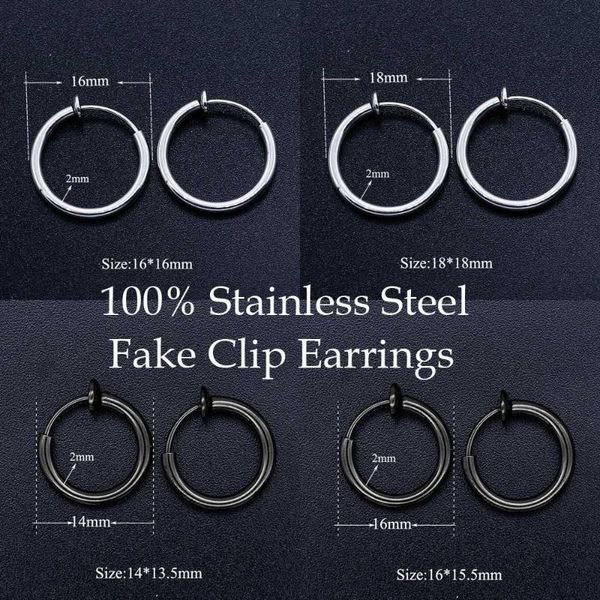 100% stainless steel 16-20mm round fake clip earring for men men's punk earrings fashion male piercing jewelry, Golden;silver
100% stainless steel 16-20mm round fake clip earring for men men's punk earrings fashion male piercing jewelry, Golden;silver