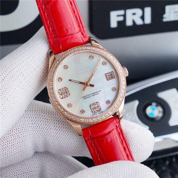 2020 new lady's watch size diameter 33mm thick 10mm automatic mechanical movement purple gem mirror fine steel watchcase leather watchb, Slivery;brown
2020 new lady's watch size diameter 33mm thick 10mm automatic mechanical movement purple gem mirror fine steel watchcase leather watchb, Slivery;brown