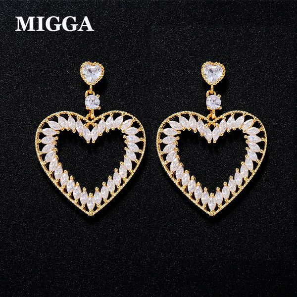 stud migga heart earrings gold color cubic zirconia crystal statement for women party gift, Golden;silver
stud migga heart earrings gold color cubic zirconia crystal statement for women party gift, Golden;silver