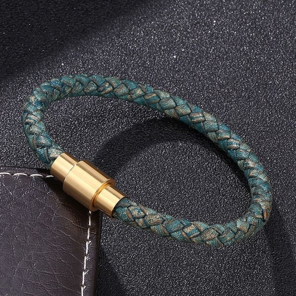 charm bracelets vintage color braided leather bracelet women men jewelry gold magnetic clasp fashion wristband bangles gifts s0251, Golden;silver
charm bracelets vintage color braided leather bracelet women men jewelry gold magnetic clasp fashion wristband bangles gifts s0251, Golden;silver