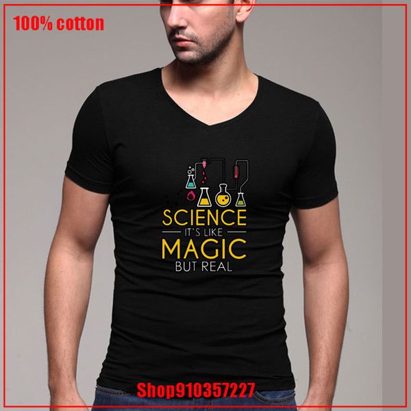 new science is like magic but real comfortable all cotton tee v-neck summer tees fashion loose
new science is like magic but real comfortable all cotton tee v-neck summer tees fashion loose