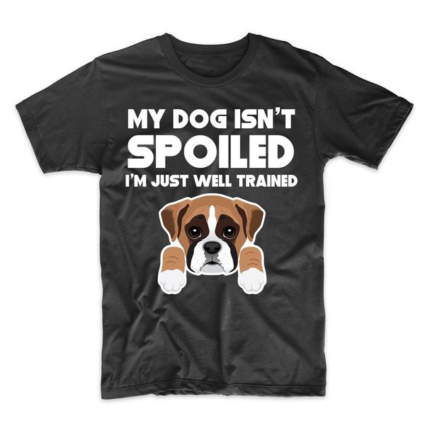 boxer t - shirt - моя собака не портится я просто хорошо обученный - владелец собаки рубашки новая мода майка
boxer t - shirt - моя собака не портится я просто хорошо обученный - владелец собаки рубашки новая мода майка