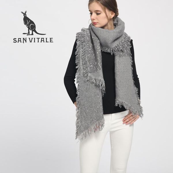 scarves san vitale womens shawls winter warm scarf soft fashion thicken plaid wraps wool cashmere capes clothes for women, Blue;gray
scarves san vitale womens shawls winter warm scarf soft fashion thicken plaid wraps wool cashmere capes clothes for women, Blue;gray