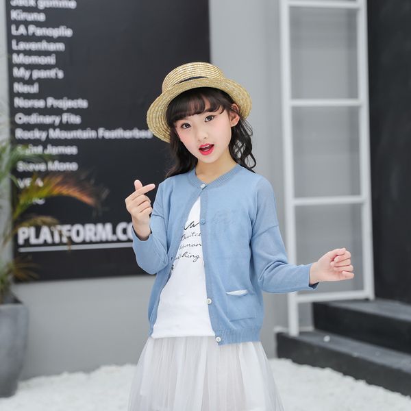 childrenice silk sunscreen clothes air-conditioned shirt knitwear candy color all-match casual and cardigan small coat, Blue
childrenice silk sunscreen clothes air-conditioned shirt knitwear candy color all-match casual and cardigan small coat, Blue