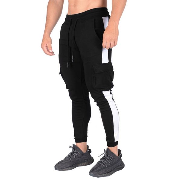 men's pants mens casual style autumn arrival stitching knee pocket drawstring men versatile for, Black
men's pants mens casual style autumn arrival stitching knee pocket drawstring men versatile for, Black