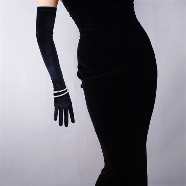 60cm black velour gloves extra long over elbow vestido de noche high elastic black velvet female touch screen wsr08, Blue;gray
60cm black velour gloves extra long over elbow vestido de noche high elastic black velvet female touch screen wsr08, Blue;gray