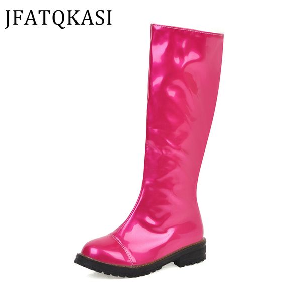 women boots winter snow boots woman patent leather upper non-slip warm mid-boots platform fashion brand ladies shoes 2020new, Black
women boots winter snow boots woman patent leather upper non-slip warm mid-boots platform fashion brand ladies shoes 2020new, Black