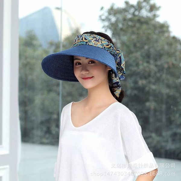 1pcs women summer sun hats packable sun visor hat with big heads wide brim beach hat uv protection female cap, Blue;gray
1pcs women summer sun hats packable sun visor hat with big heads wide brim beach hat uv protection female cap, Blue;gray