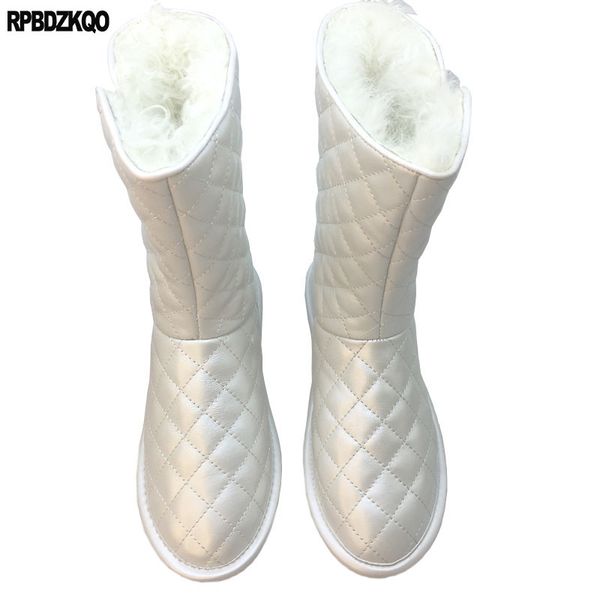 genuine leather new brand women winter boots furry handmade knee high white flat sheepskin australian snow slip on long shoes, Black
genuine leather new brand women winter boots furry handmade knee high white flat sheepskin australian snow slip on long shoes, Black