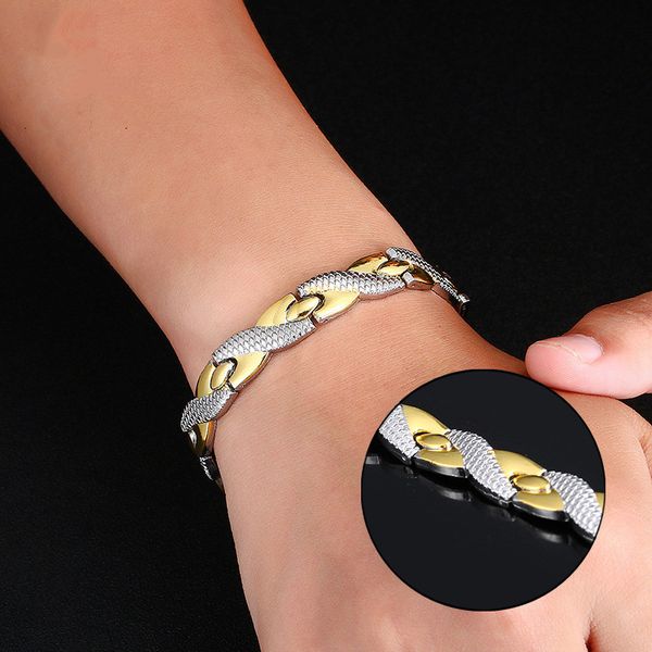charm bracelets twisted dragon pattern magnetic bracelet for women power therapy health care healing bangles men jewelry, Golden;silver
charm bracelets twisted dragon pattern magnetic bracelet for women power therapy health care healing bangles men jewelry, Golden;silver