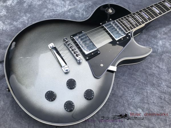 new electric guitar wholesale from china shining metallic silver gradient black.g custom guitar ebony fingerboard
new electric guitar wholesale from china shining metallic silver gradient black.g custom guitar ebony fingerboard
