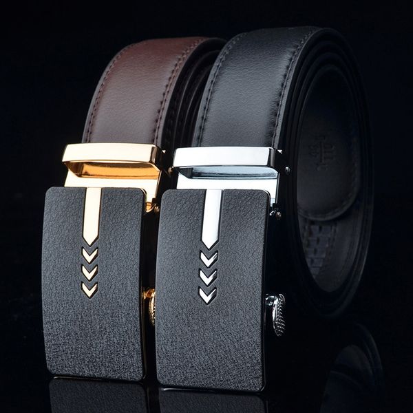 fashion brand leather belt business cowskin automatic buckle cowhide men belts, Black;brown
fashion brand leather belt business cowskin automatic buckle cowhide men belts, Black;brown