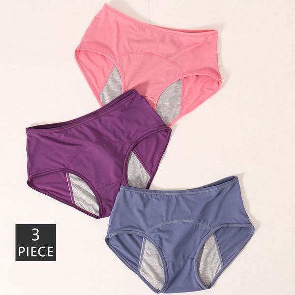 women's panties elastic ventilation soft comfortable 3pcs/pack adjustable proof menstrual period the high waist women underwear, Black;pink
women's panties elastic ventilation soft comfortable 3pcs/pack adjustable proof menstrual period the high waist women underwear, Black;pink