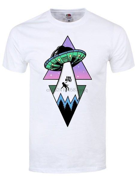 alien abduction men's white short sleeve t-shirt