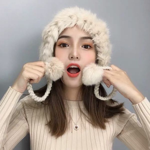 autumn winter ear protection warm thick korean knitted cap women bomber hat sweet cute hair ball casual student girl hats, Blue;gray
autumn winter ear protection warm thick korean knitted cap women bomber hat sweet cute hair ball casual student girl hats, Blue;gray