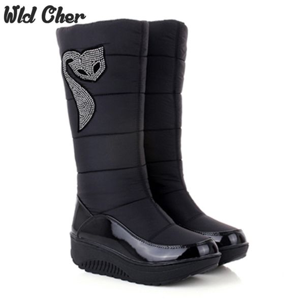 black 2020 cotton fashion waterproof snow boots women's knee high boots flat winter platform fur shoes women size 34-44
black 2020 cotton fashion waterproof snow boots women's knee high boots flat winter platform fur shoes women size 34-44