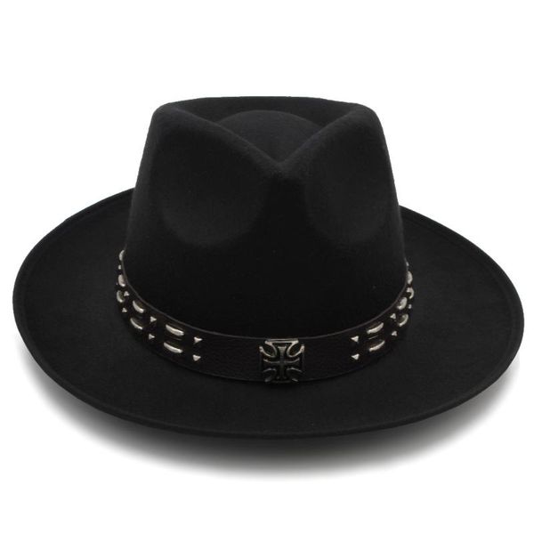 fashion men felt fedora hat with wide brim jazz hat gentleman sombrero fascinators dad punk belt size 58cm, Blue;gray
fashion men felt fedora hat with wide brim jazz hat gentleman sombrero fascinators dad punk belt size 58cm, Blue;gray