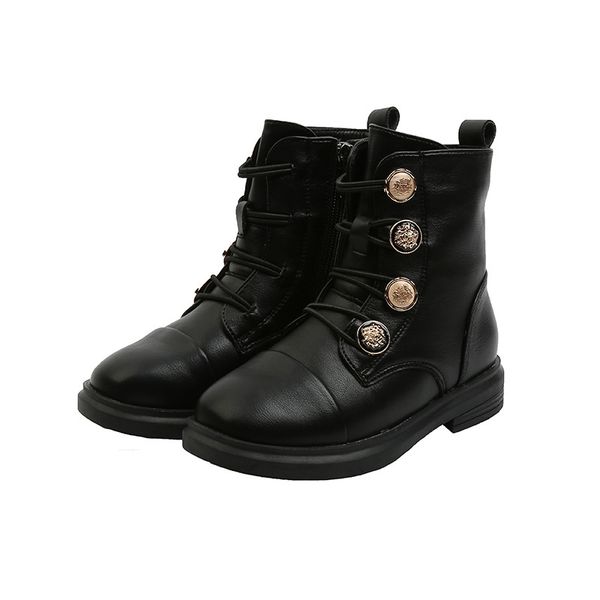 children' boots martin boots catwalk street shooting 2020 autumn fashion boys and girls korean button-style children' trendy, Black;grey 
children' boots martin boots catwalk street shooting 2020 autumn fashion boys and girls korean button-style children' trendy, Black;grey