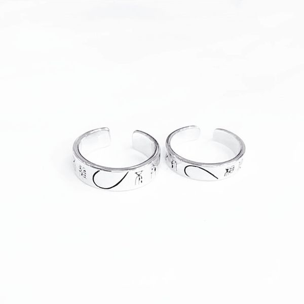 cluster rings real 925 sterling silver half love opening adjustable ring for fashion women party vintage fine jewelry accessories, Golden;silver
cluster rings real 925 sterling silver half love opening adjustable ring for fashion women party vintage fine jewelry accessories, Golden;silver