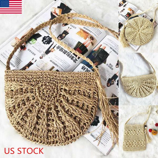 2020 fashion women bohemia style hand woven bag round rattan straw beach circle beach bags
2020 fashion women bohemia style hand woven bag round rattan straw beach circle beach bags