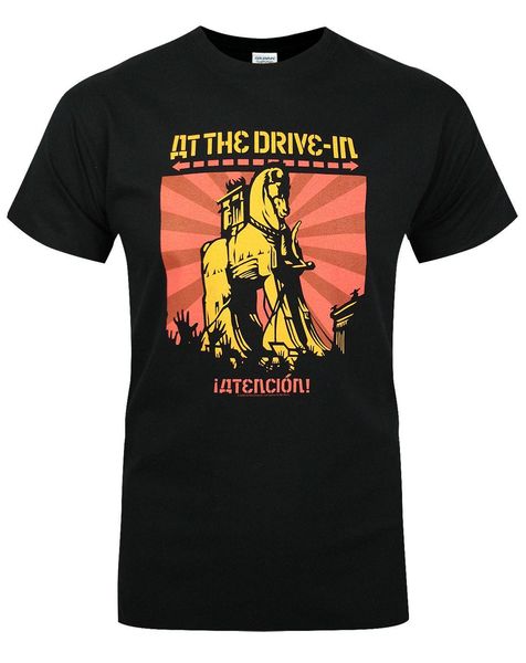 at the drive in atencion men's t shirt cartoon t shirt men new fashion tshirt funny 010712
at the drive in atencion men's t shirt cartoon t shirt men new fashion tshirt funny 010712