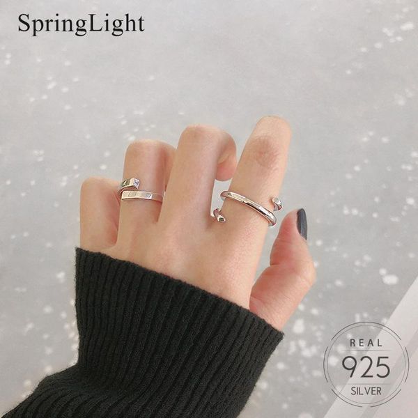 springlight minimalist staggered micro-zircon opening ring real 925 sterling silver handmade fine jewelry rings for women, Golden;silver
springlight minimalist staggered micro-zircon opening ring real 925 sterling silver handmade fine jewelry rings for women, Golden;silver