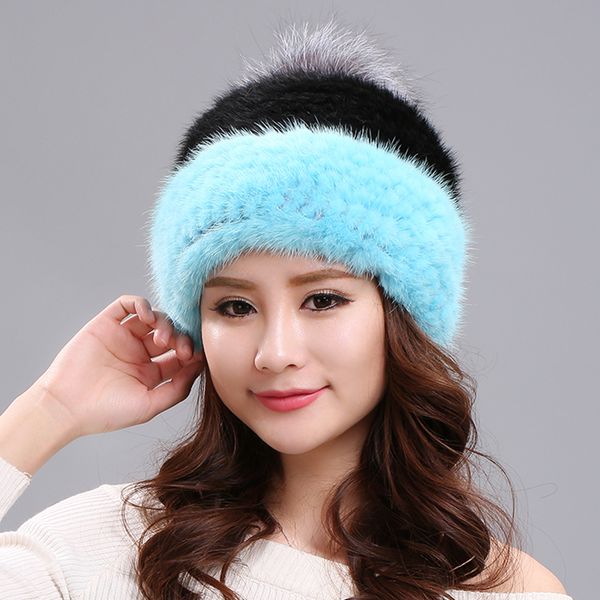 women's natural mink hat warm winter hats for women large fur pompom autumn bonnet gorros mujer invierno my812, Blue;gray
women's natural mink hat warm winter hats for women large fur pompom autumn bonnet gorros mujer invierno my812, Blue;gray