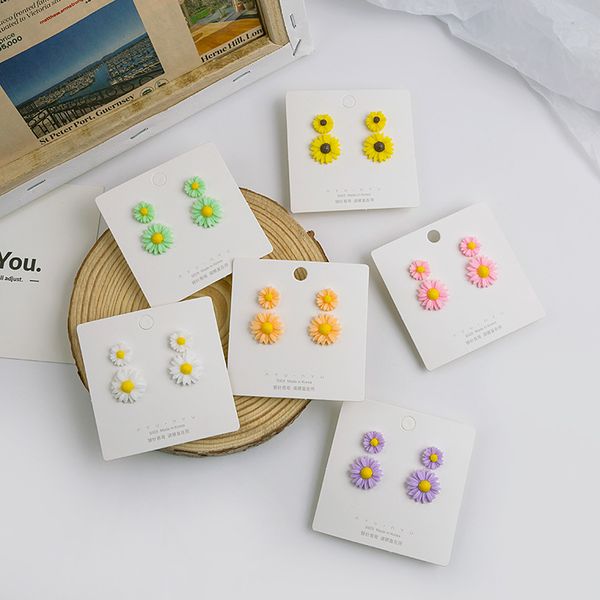 stud 1 set cute women's earrings daisy flower series colorful painting ear post gift 17mm 10mm dia, Golden;silver
stud 1 set cute women's earrings daisy flower series colorful painting ear post gift 17mm 10mm dia, Golden;silver