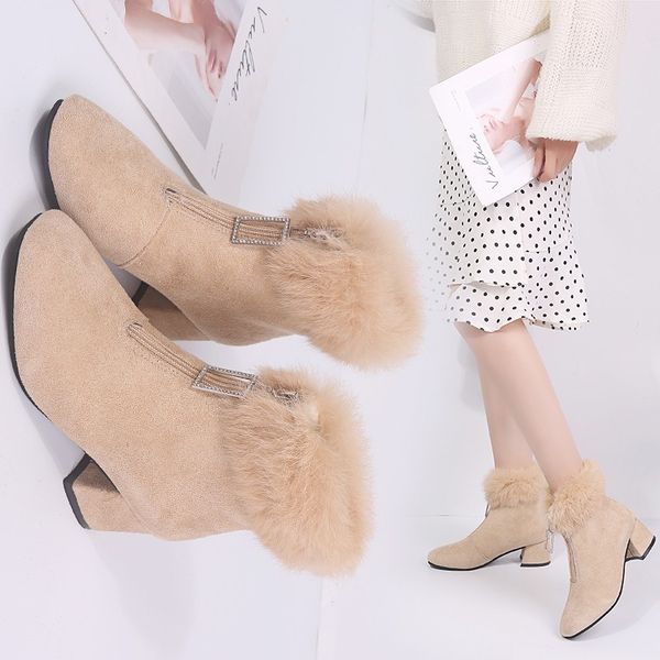 boots women's thick heels, wool cotton shoes, plush high 2021 fashion, autumn and winter boots, middle snow, Black
boots women's thick heels, wool cotton shoes, plush high 2021 fashion, autumn and winter boots, middle snow, Black