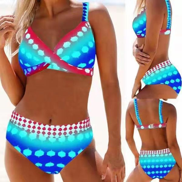 new women's swimwear fashion european and american bikini split swimsuit high waist swimsuit retro polka dot cross ladies strap-2, White;black
new women's swimwear fashion european and american bikini split swimsuit high waist swimsuit retro polka dot cross ladies strap-2, White;black