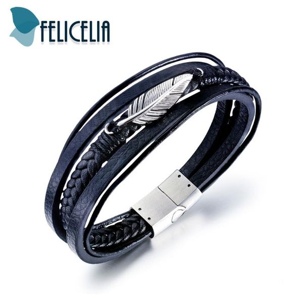 tennis felicelia vintage feather multi-layered leather bracelets for men fashion jewelry accessory, Golden;silver
tennis felicelia vintage feather multi-layered leather bracelets for men fashion jewelry accessory, Golden;silver