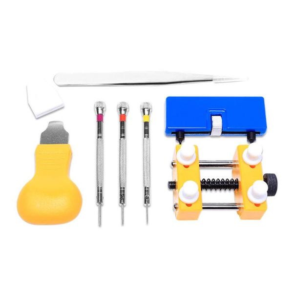 7pcs/set pro watch back cover case opener remover battery change watchmaker repair tool kit
7pcs/set pro watch back cover case opener remover battery change watchmaker repair tool kit