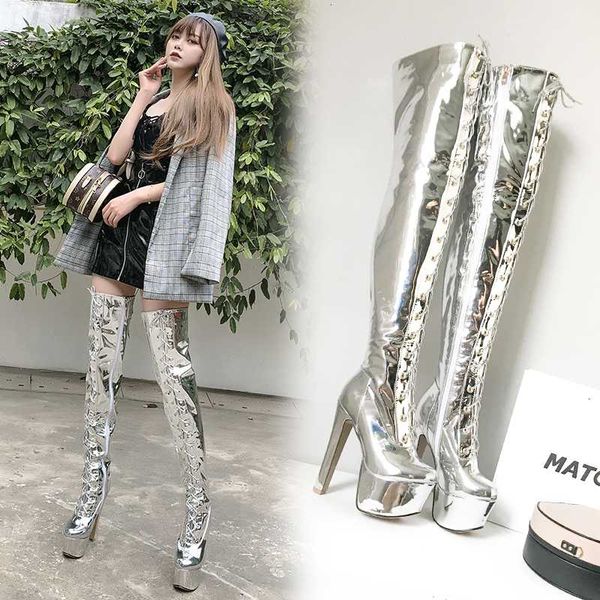 chimizhai женщины boots 15cm пяток партии обувь сапоги зимние glitter обувь осень женщина платформа ночной клуб my442, Black
chimizhai женщины boots 15cm пяток партии обувь сапоги зимние glitter обувь осень женщина платформа ночной клуб my442, Black