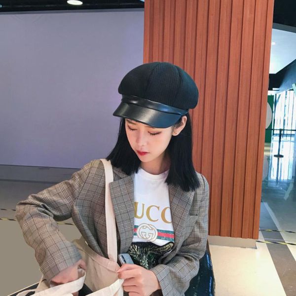 british art octagonal hat ladies retro wild stitching beret casual painter hat tide newsboy, Blue;gray
british art octagonal hat ladies retro wild stitching beret casual painter hat tide newsboy, Blue;gray