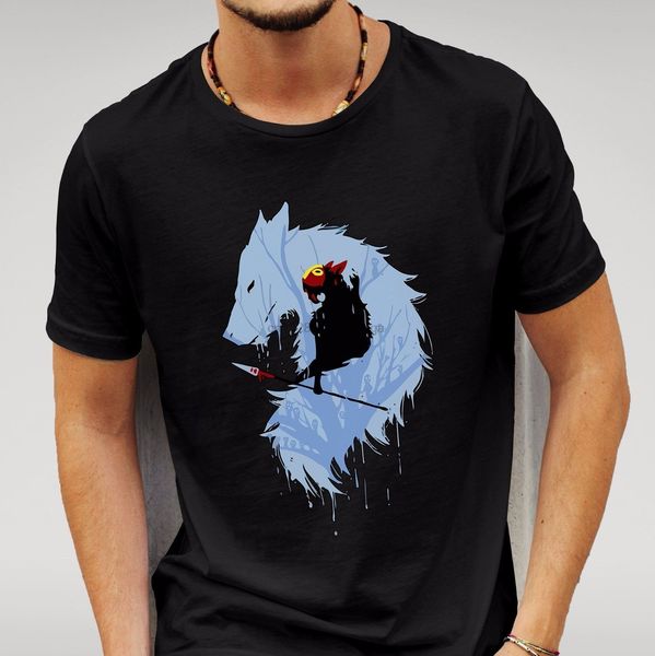 princess mononoke wolf black tshirt mens womens anime studio ghibli geek wholesale tees100% cotton for man
princess mononoke wolf black tshirt mens womens anime studio ghibli geek wholesale tees100% cotton for man