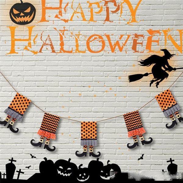 shalloween witch boots non-woven flag banner halloween decorations halloween decorative string flags theme party decoration supplies
shalloween witch boots non-woven flag banner halloween decorations halloween decorative string flags theme party decoration supplies