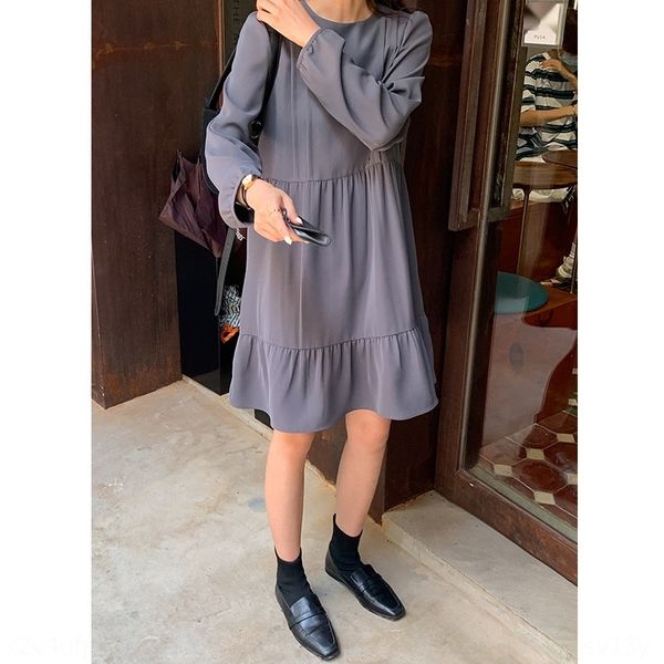 long-sleeved women's design sense niche 2020 autumn dress dress new high waist skirt korean style slimming temperament skirt vo2rw, Black;gray
long-sleeved women's design sense niche 2020 autumn dress dress new high waist skirt korean style slimming temperament skirt vo2rw, Black;gray