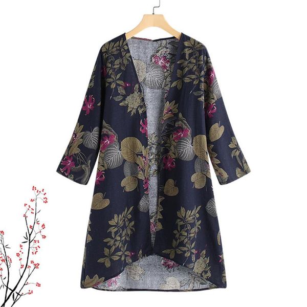 women casual vintage kimono cardigan ladies summer long shirts streetwear half sleeve v neck tunic floral print blouse blusas, White
women casual vintage kimono cardigan ladies summer long shirts streetwear half sleeve v neck tunic floral print blouse blusas, White