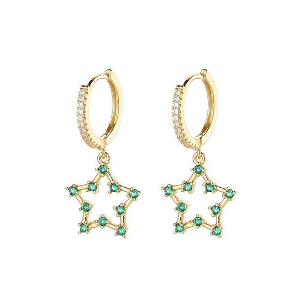 dangle & chandelier trendy green cubic zirconia star drop earrigns luxury round gold hollow earrings for women korean jewelry 2021 pendiente, Silver
dangle & chandelier trendy green cubic zirconia star drop earrigns luxury round gold hollow earrings for women korean jewelry 2021 pendiente, Silver