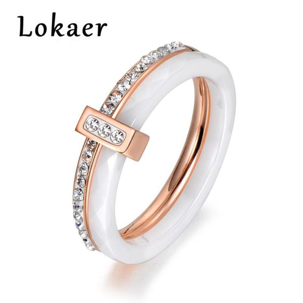 lokaer 2 layers black/white ceramic crystal wedding rings jewelry rose/white gold color stainless steel rhinestone engagement, Golden;silver
lokaer 2 layers black/white ceramic crystal wedding rings jewelry rose/white gold color stainless steel rhinestone engagement, Golden;silver