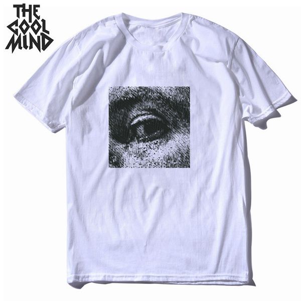 coolmind 100% cotton loose summer cool print men t shirt casual short sleeve men tee shirt o-neck t-shirt male mes tee shirts