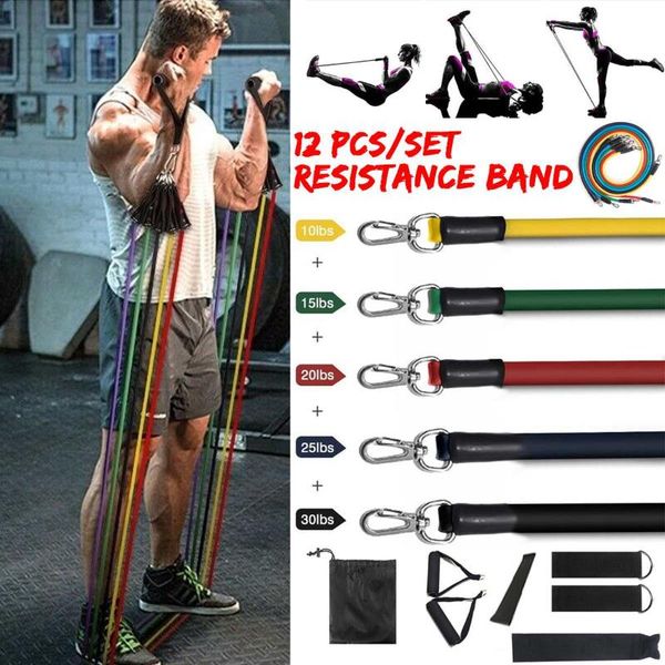 resistance bands 12pcs/set pull rope fitness exercises latex tubes pedal excerciser body training workout yoga exercise
resistance bands 12pcs/set pull rope fitness exercises latex tubes pedal excerciser body training workout yoga exercise