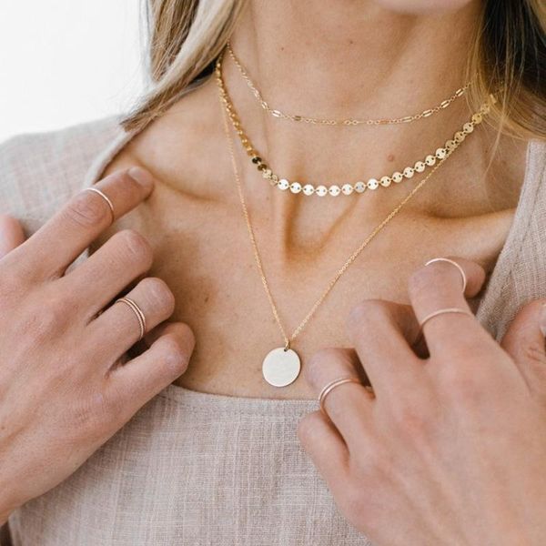 pendant necklaces fashion dainty initial necklace gold color stainless steel choker for women jewelry gift, Silver
pendant necklaces fashion dainty initial necklace gold color stainless steel choker for women jewelry gift, Silver
