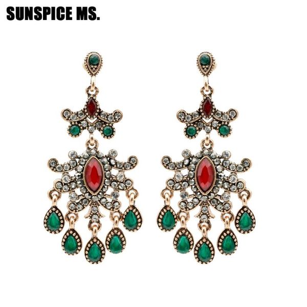sunspicems vintage turkish full rhinestone long dangle earrings for women ethnic wedding jewelry bridal gift wholesale, Silver
sunspicems vintage turkish full rhinestone long dangle earrings for women ethnic wedding jewelry bridal gift wholesale, Silver