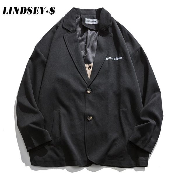 lindsey seader blazers men autumn single breasted solid retro fashion loose casual british style teens suits streetwear, White;black
lindsey seader blazers men autumn single breasted solid retro fashion loose casual british style teens suits streetwear, White;black