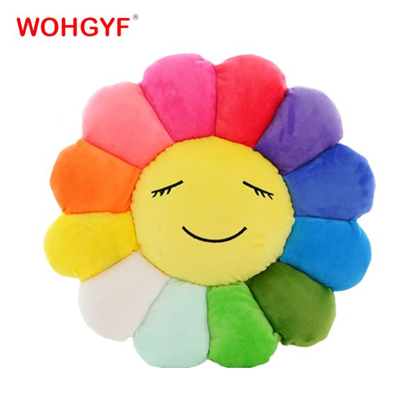 45cm seat cushion colorful rainbow emoticon pillow sun flower doll pillow cushion realistic plush toys children's gifts mx200716
45cm seat cushion colorful rainbow emoticon pillow sun flower doll pillow cushion realistic plush toys children's gifts mx200716