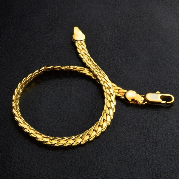 chenfan punk mans bracelet fashionable exquisite 5mm sideways male bracelet female for man, Golden;silver
chenfan punk mans bracelet fashionable exquisite 5mm sideways male bracelet female for man, Golden;silver