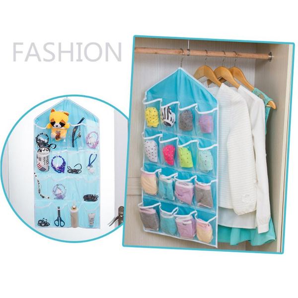 16 pockets clear hanging bag socks bra underwear rack hanger storage organizer
16 pockets clear hanging bag socks bra underwear rack hanger storage organizer