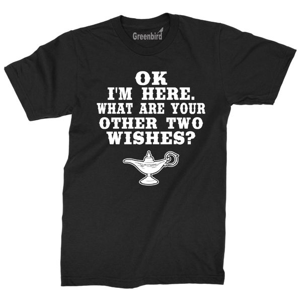 2020 fashion 100% cotton slim fit ok i'm here what are your other two wishes t-shirt funny genie bottle humor tee print tee
2020 fashion 100% cotton slim fit ok i'm here what are your other two wishes t-shirt funny genie bottle humor tee print tee