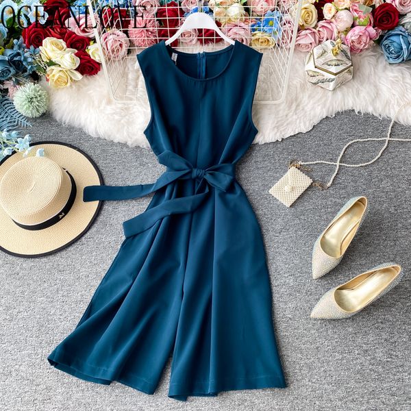 oceanlove summer women rompers bandage solid elegant korean fashion jumpsuits bow wide leg 2020 high waist bodysuit 17242, Black;white
oceanlove summer women rompers bandage solid elegant korean fashion jumpsuits bow wide leg 2020 high waist bodysuit 17242, Black;white
